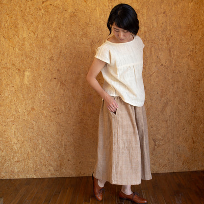 namu tops / short sleeve / 生成り
