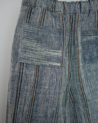 ［unisex］duu pants 藍の彩りストライプ