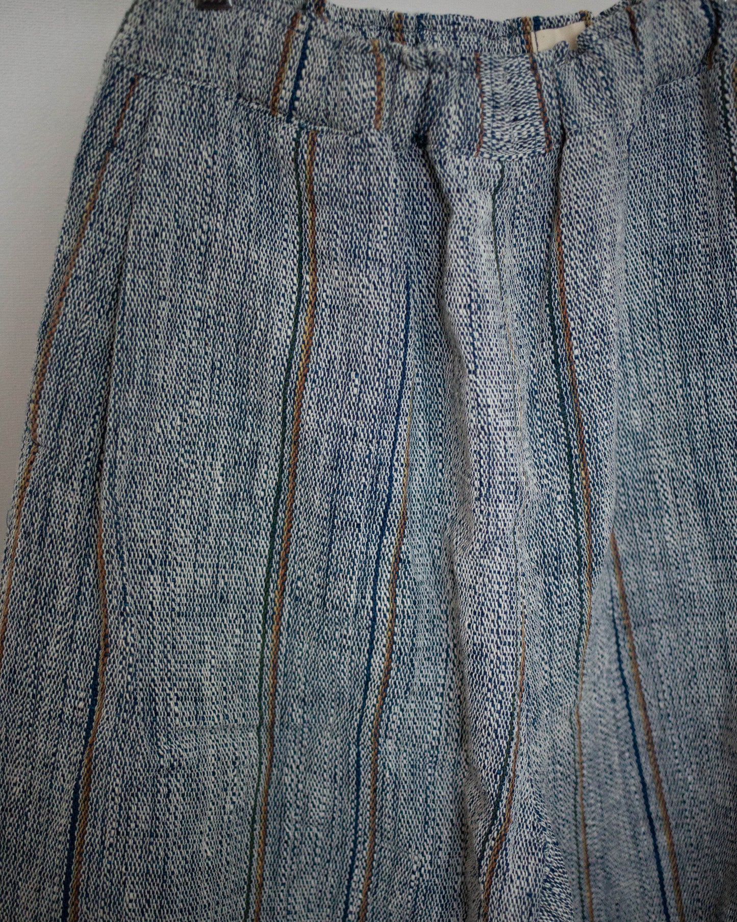 ［unisex］duu pants 藍の彩りストライプ