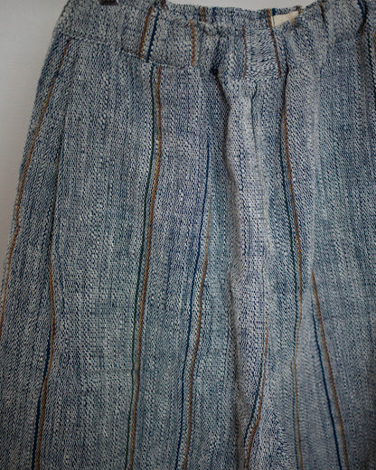 ［unisex］duu pants 藍の彩りストライプ