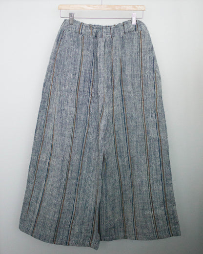 ［unisex］duu pants 藍の彩りストライプ