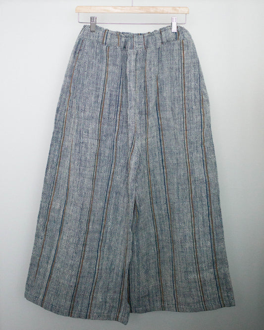 ［unisex］duu pants 藍の彩りストライプ