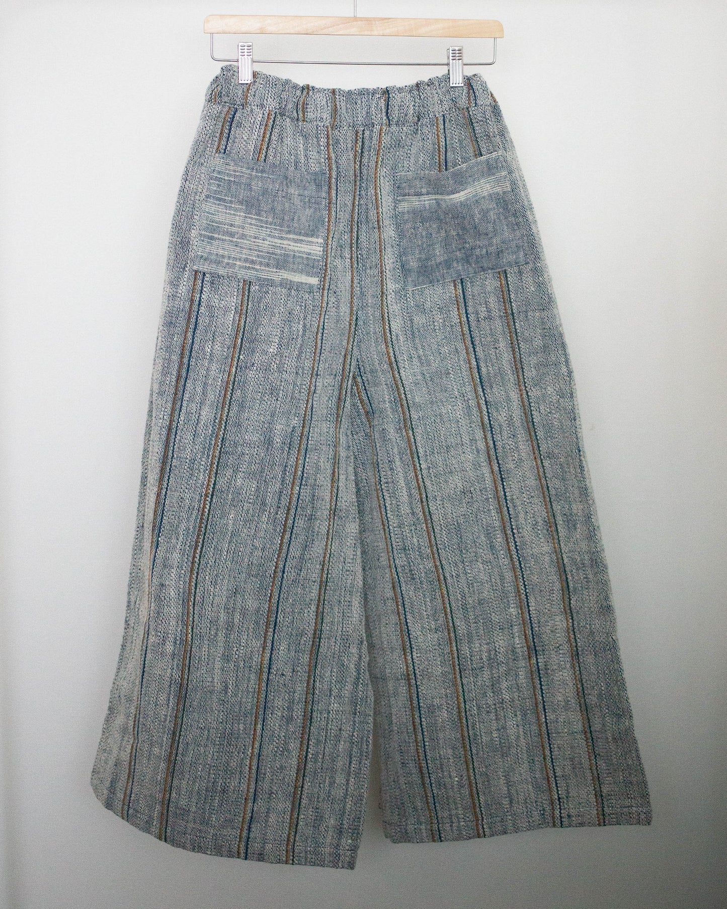 ［unisex］duu pants 藍の彩りストライプ