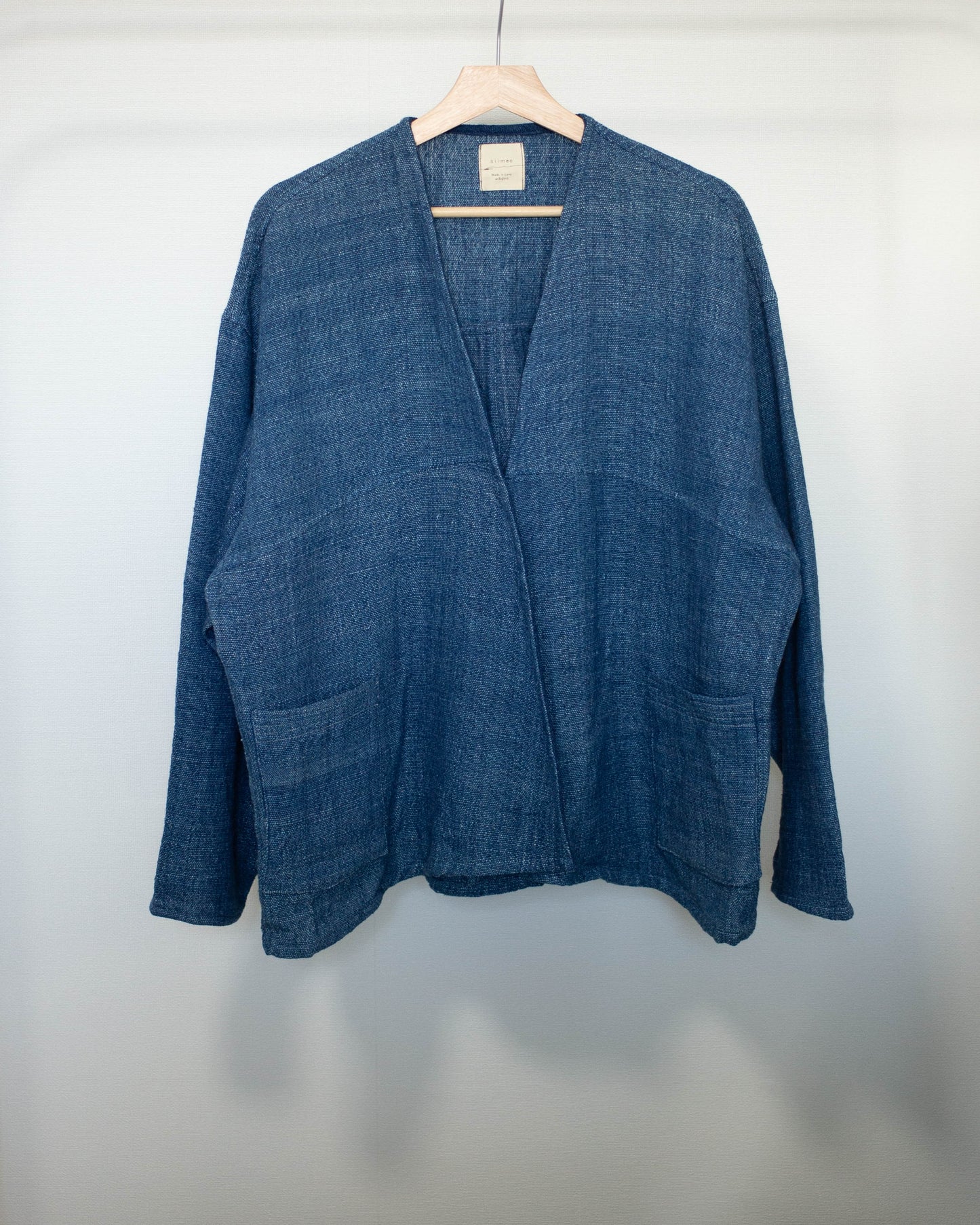yula haori jacket 藍x薄藍