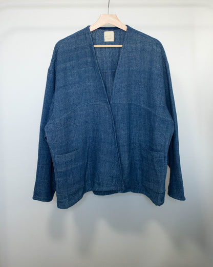 yula haori jacket 藍x薄藍