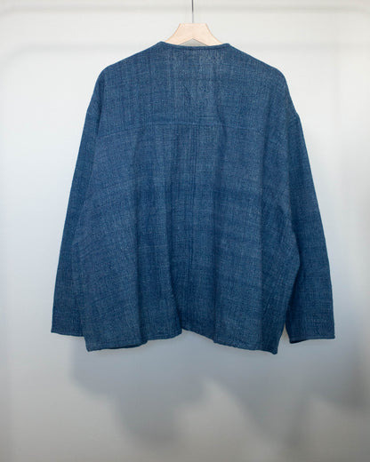 yula haori jacket 藍x薄藍