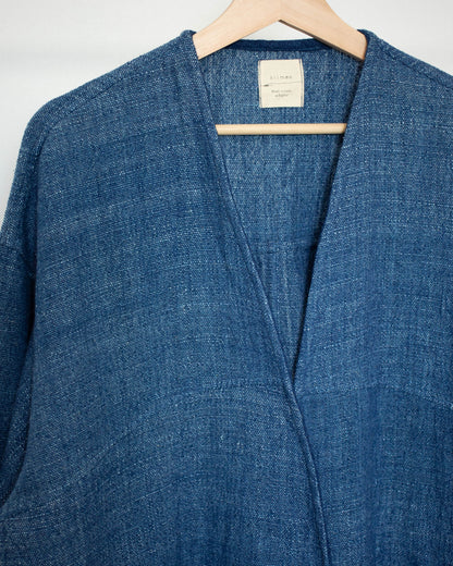yula haori jacket 藍x薄藍
