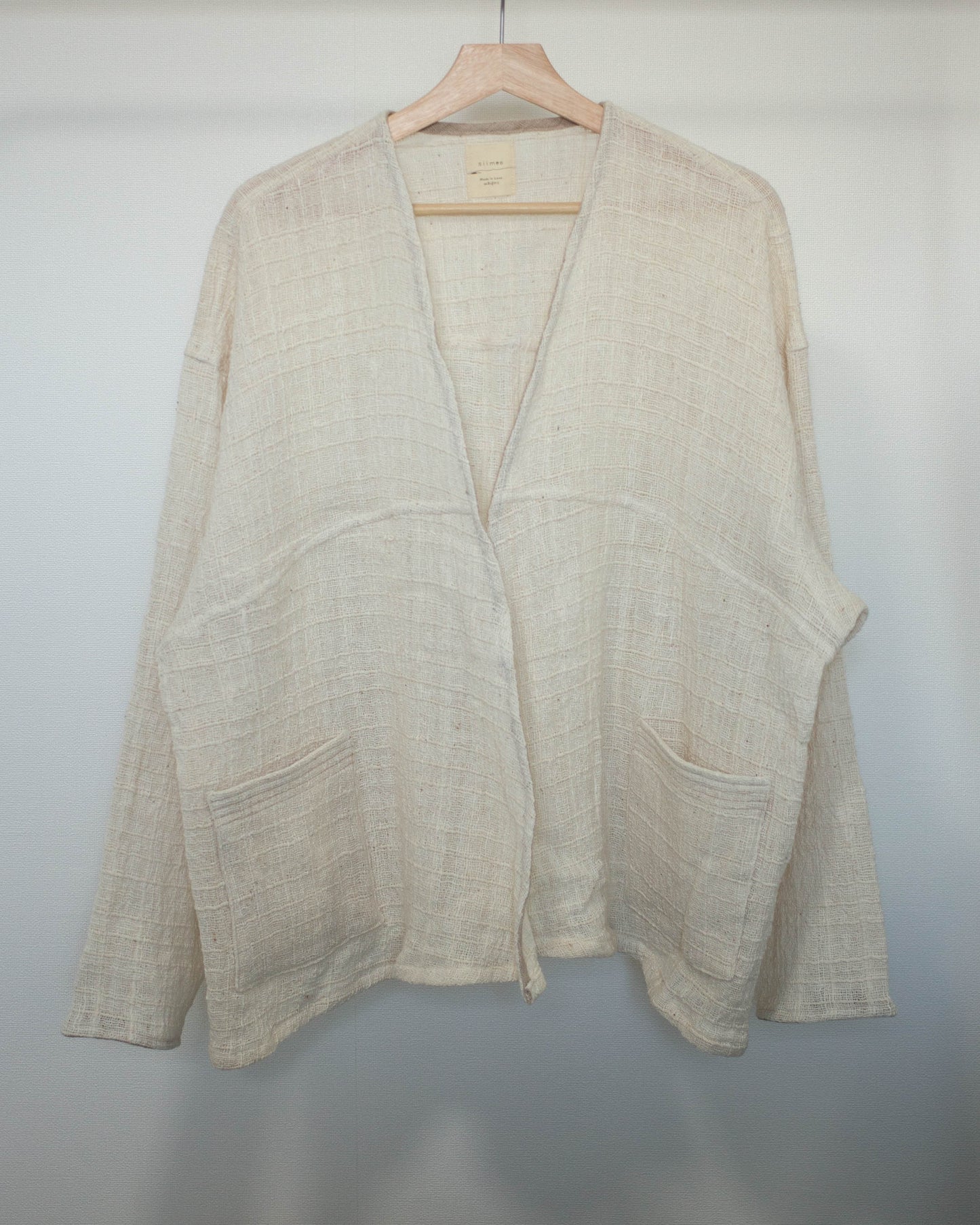 yula haori jacket 透かし生成り