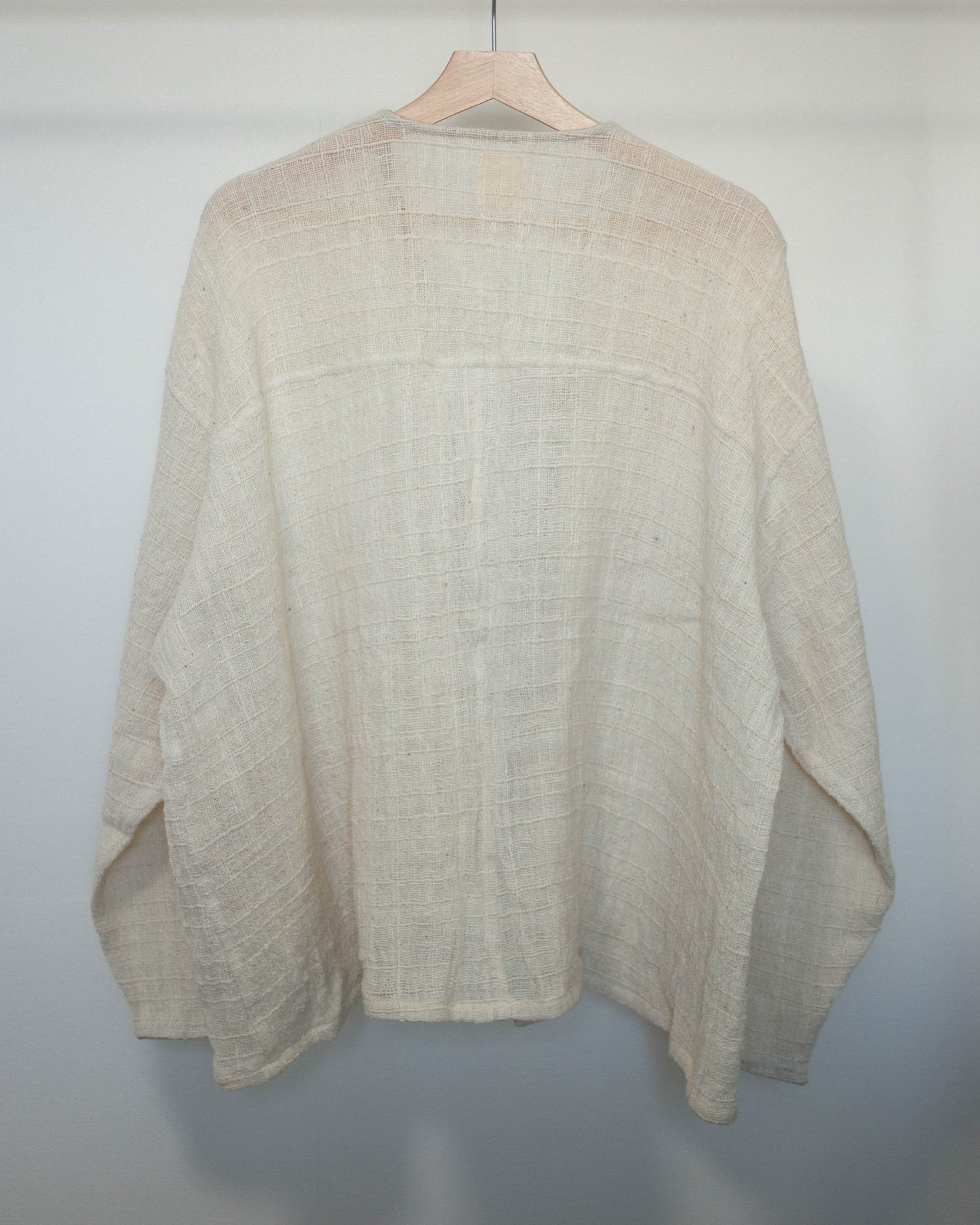 yula haori jacket 透かし生成り