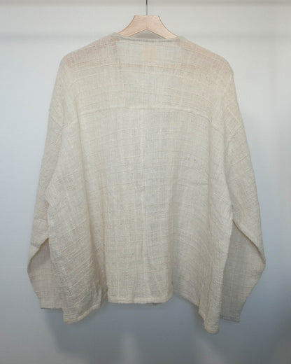 yula haori jacket 透かし生成り
