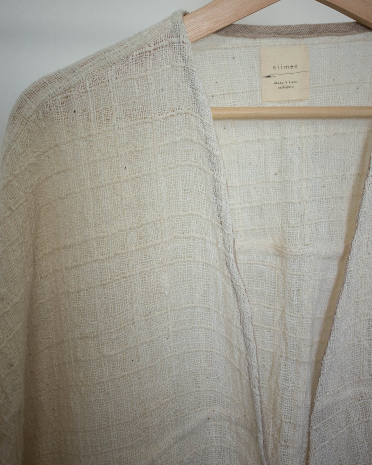 yula haori jacket 透かし生成り